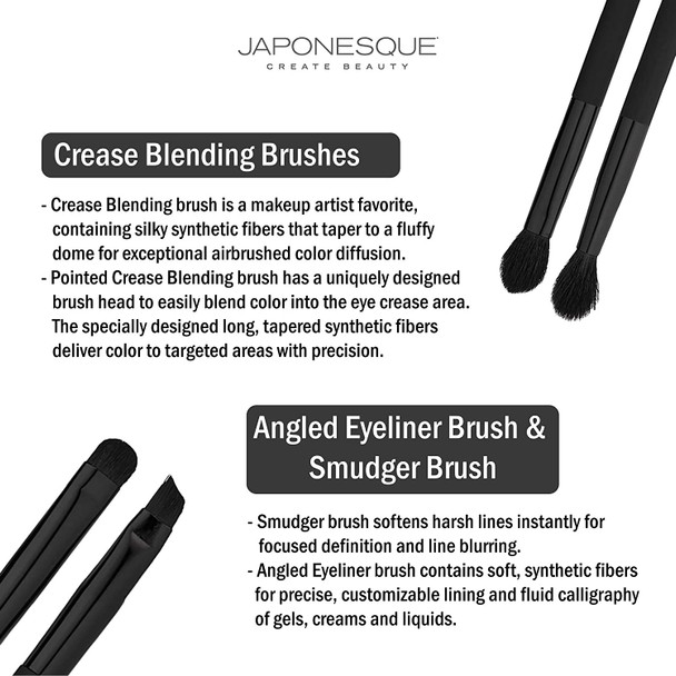 JAPONESQUE Velvet Touch Eye Brush Set