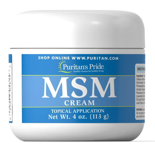 Puritan's Pride MSM Cream-4 oz Cream