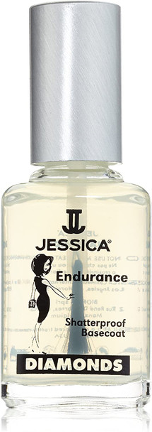 JESSICA Diamonds Endurance Shatterproof Base Coat, 14.8 ml