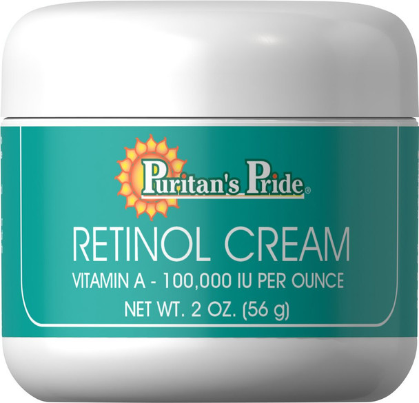 Puritan's Pride 2 Pack of Retinol Cream (Vitamin A 100,000 IU Per Ounce) Puritan's Pride Retinol Cream (Vitamin A 100,000 IU Per Ounce)-2 Cream