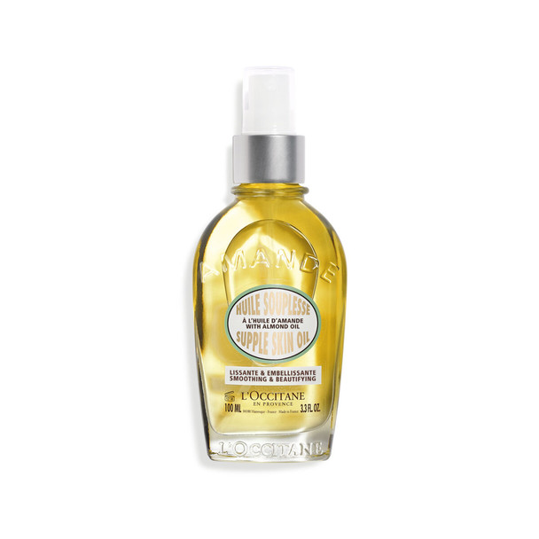 L'OCCITANE Almond Supple Skin Oil 100ml |Almond Oil For Moisturised Skin|Luxury Body Oil |Lightweight Women's Body Oil|For Dry Skin