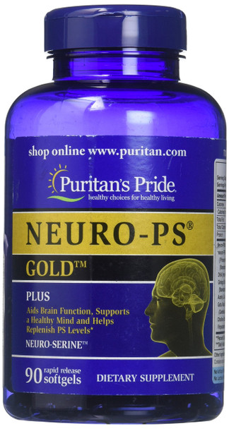 Neuro-PS, Helps Support Memory*, Gold DHA 90 Softgels by Puritan's Pride
