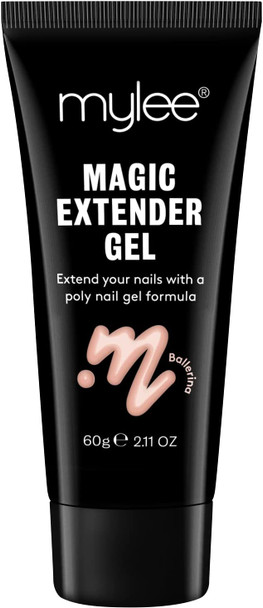 MYGEL by Mylee Magic Extender Gel  Long Lasting Wear, Natural Look, Nail Extension Gel, for Beginners & Salon Professionals, Acrylic Nail Thickening Builder Gel, Nail Art - 60 Gram Tub (Ballerina)