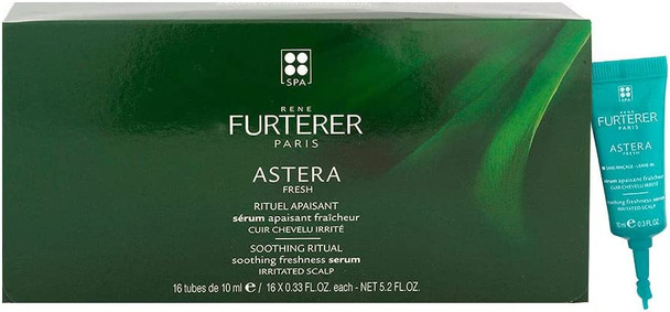 Astera Fresh by Rene Furterer Soothing Freshness Serum for Irritated Scalp / 0.33 fl.oz. 16 x 10ml