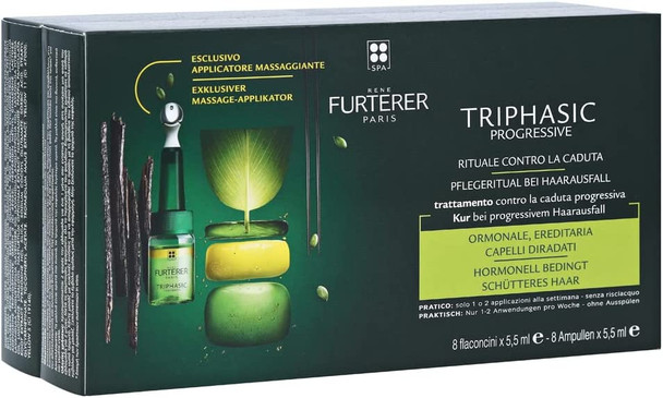 Furterer Triphasic Progressive Anti-Hair Loss Ritual Progressive Anti-Hair Loss Treatment 8 x 5,5ml