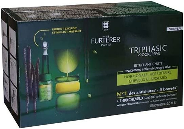 Rene Furterer Triphasic Progressive Anti-Hair Loss Treatment 8 x 5.5ml