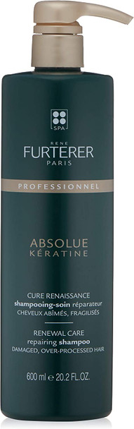 Absolue Keratine by Rene Furterer Renewal Shampoo for Extremely Damaged and Brittle Hair / 20.2 fl.oz. 600ml