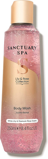 Sanctuary Spa Lily & Rose Body Wash for Women, No Mineral Oil, Cruelty Free & Vegan Shower Gel, 250ml