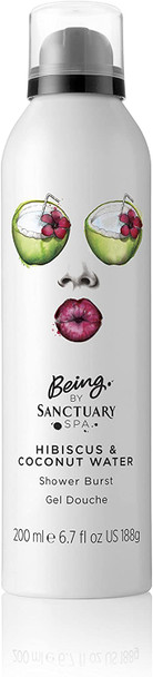 Being by Sanctuary Spa Hibiscus and Coconut Water Shower Burst, 200 ml