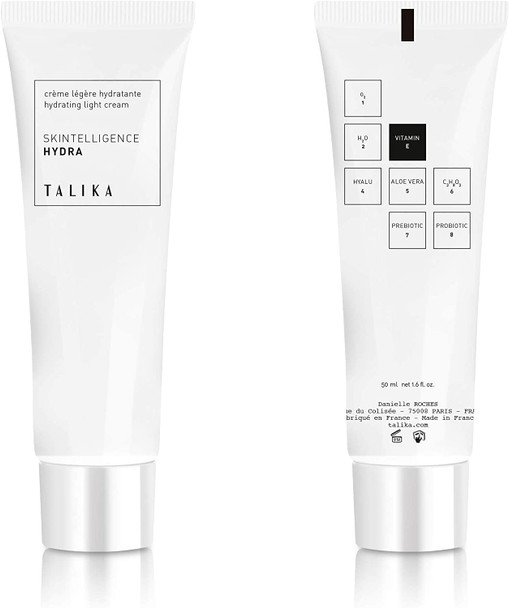 Talika - Light Moisturising Face Cream - Skintelligence Hydra Hydrating Light Cream - Soothes, Moisturises and Restores Balance to the Skin Daily - For Normal to Combination Skin - Tube 50 ml