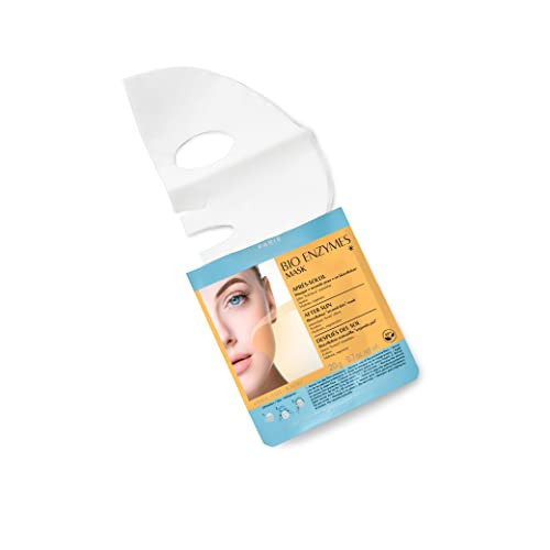 Talika Bio Enzymes After Sun Mask - Moisturizing & Soothing Fast Repair Face Mask - Biocellulose Sun Care Mask - Second Skin Effect Beauty Sheet Mask - 20G