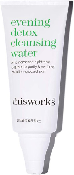 This Works Evening Detox Cleansing Water, a Gentle Night Time Cleanser with Sweet Almond Oil, Organic Aloe Vera and Liquorice Root, 100 Percent Natural Fragrance, 200 ml