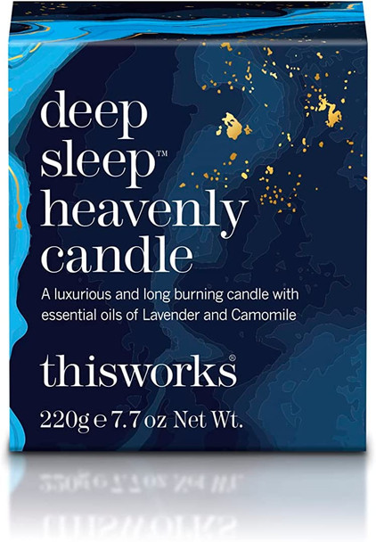 This Works Deep Sleep Heavenly Candle, A Limited Edition Aromatherapy Candle Enriched with Pure Essential Oils of Lavender, Camomile and Vetivert, Hand Poured, 40 Hour Burn Time, 220g