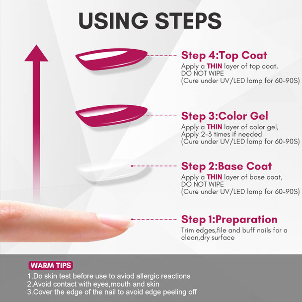 Makartt 3Pcs No Wipe Top Coat and Sticky Base Coat Kit, Long Lasting High Gloss Shiny,Universal for All Gel Nail Polish, Soak off UV / LED Needed Makartt 3Pcs No Wipe Top Coat and Sticky Base Coat Kit, Long Lasting High Gloss Shiny,Universal for All Gel Nail Polish, Soak off UV / LED Needed