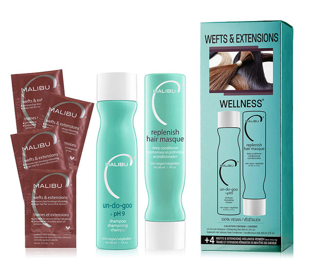 Malibu C Wefts and Extensions Wellness Collection, 1 ct.