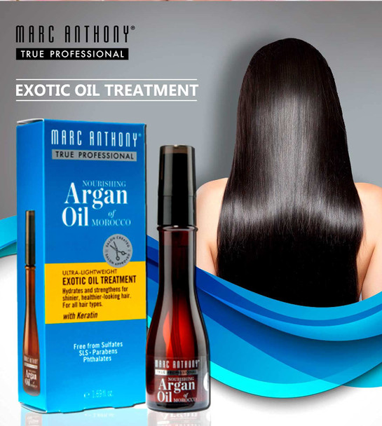 Marc Anthony Argan Oil Exotic Oil Treatment 1.69 Ounce (50ml) (3 Pack)