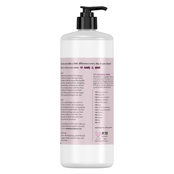 Love Beauty And Planet Silcone-Free Deep Cleanse, Hydrate, Strengthen, Volumize & Shine Vegan Biotin & Sun-Kissed Mandarin 5-in-1 Multi-Benefit Nourishing Conditioner for Hair, 32 Oz Love Beauty And Planet Silcone-Free Deep Cleanse, Hydrate, Strengthen, Volumize & Shine Vegan Biotin & Sun-Kissed Mandarin 5-in-1 Multi-Benefit Nourishing Conditioner for Hair, 32 Oz