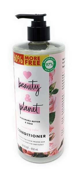 Love Beauty and Planet Conditioner | 22 Fl Oz (Murumuru Butter & Rose)