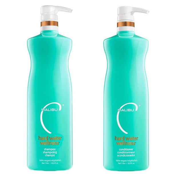 Malibu C Hard Water Wellness Shampoo Conditioner Liter Duo