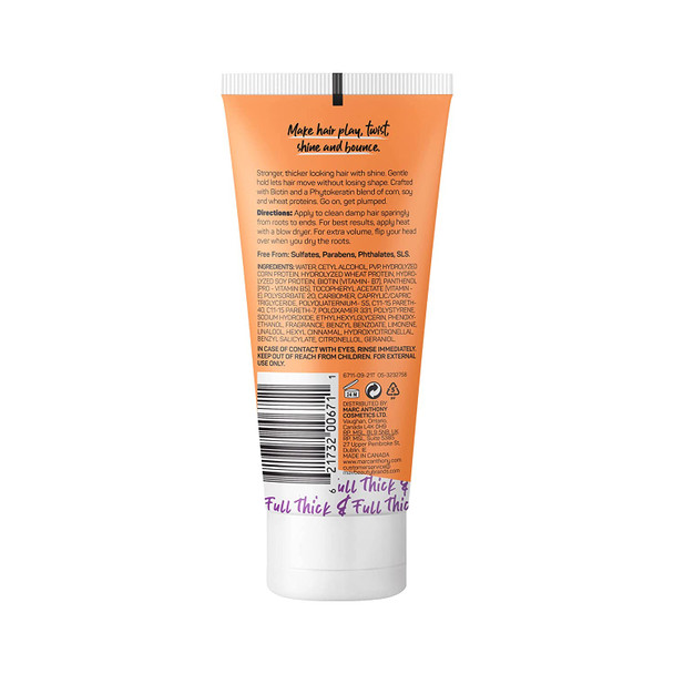 Marc Anthony Instantly Thick Biotin Styling Cream - Biotin & Vitamin E Hair Thickening Cream to Make Hair Thick & Full - Volumizing Lightweight Thickening Hair Product for Fine, Dry Dull Hair