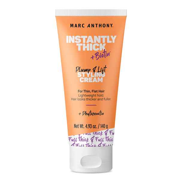 Marc Anthony Hair Thickening Cream, Instantly Thick - Hydrolyzed Corn, Wheat & Soy Proteins Strengthens Hair, Adds Shine and Instant Lift for Volume - for Thicker, Fuller & Voluminous Hair
