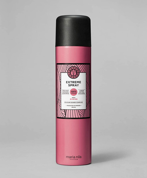 Maria Nila Extreme Spray, Hold 5/5, Antioxidant Preserves Hair Color, 100% Vegan & Sulfate/Paraben free