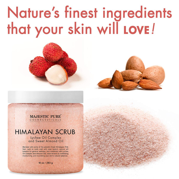 Majestic Pure Mango Butter Scrub (10 oz) and Himalayan Scrub (10 oz) Bundle