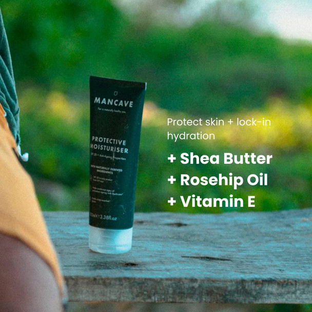 MANCAVE Protective Moisturiser SPF20, 100 ML