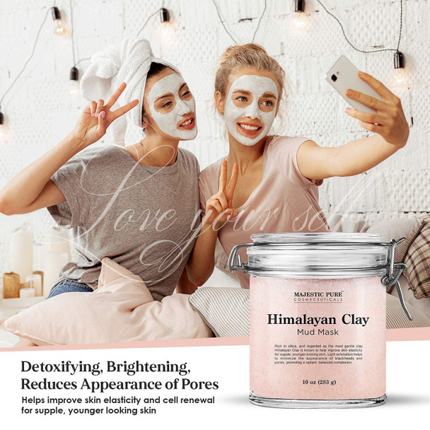 Majestic Pure Himalayan Scrub with Collagen (10 oz) and Himalayan Mud Mask (10 oz) Bundle