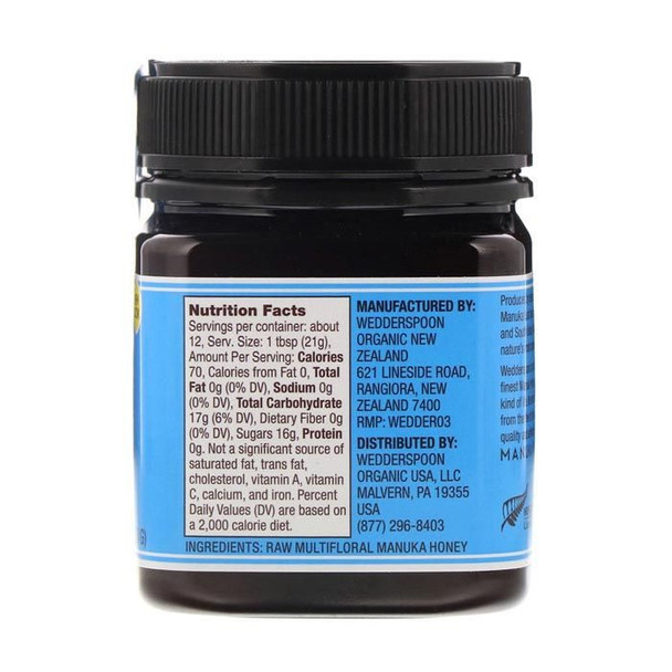 Wedderspoon Raw Multifloral Manuka Honey KF 12 250 g