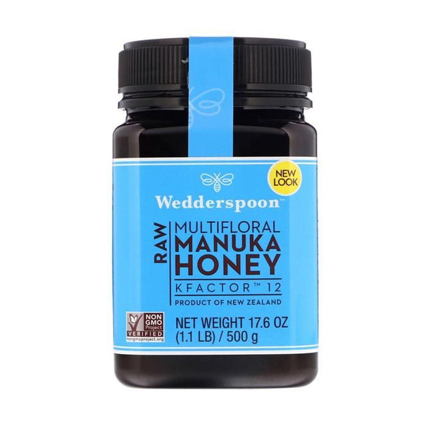 Wedderspoon Raw Multifloral Manuka Honey KFactor 12 500 g