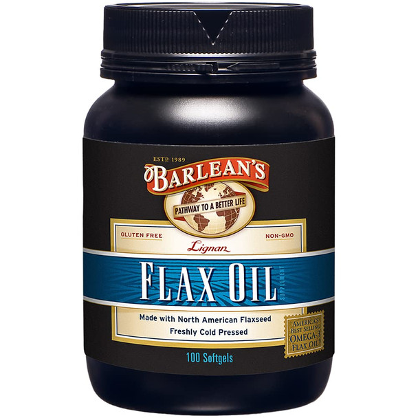 Barleans Lignan Flax Capsules 100 Count