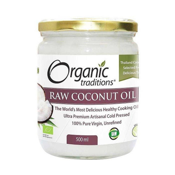 Organic Traditions Raw Coconut Oil 500 ml