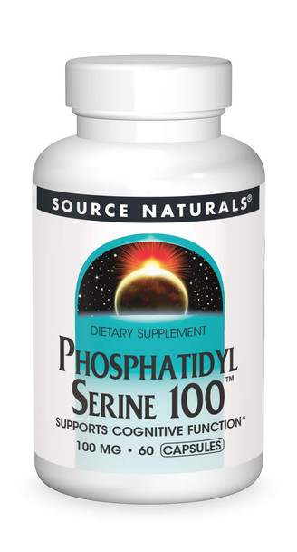 Source Naturals Phosphatidyl Serine 100, Supports Cognitive Function, 60 Capsules