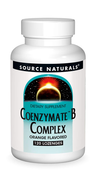 Source Naturals Coenzymate B Complex - Orange Flavor That Melts in Mouth - B Vitamins - 120 Lozenges