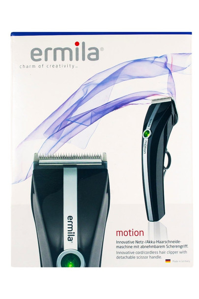 Ermila Motion Black Silver Uk Plug Hair Clipper