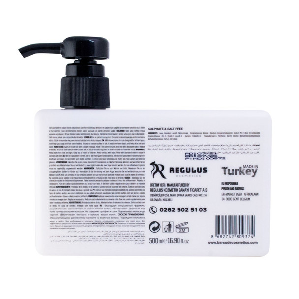 Barcode Hair Shampoo Sulfate & Salt Free | 500 Ml