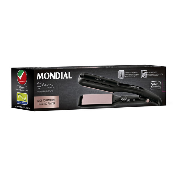 Mondial Glam Pro Hair Straightener Wet & Dry P-24