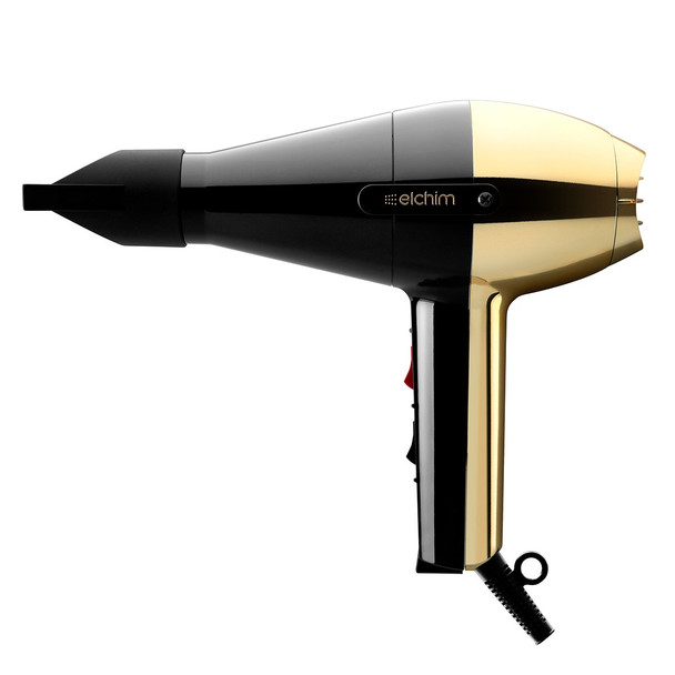 Elchim Hand Mod 2001 Hair Dryer - Black & Gold