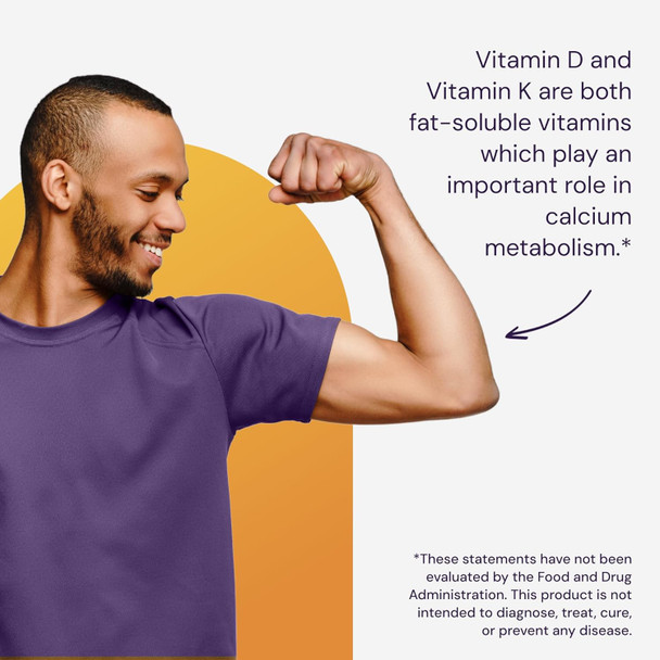 Healthy Origins Vitamin D3 & K2, 50 Mcg (2, 000 IU)/K2 200 Mcg, Softgels, 180 Count (Pack of 1)