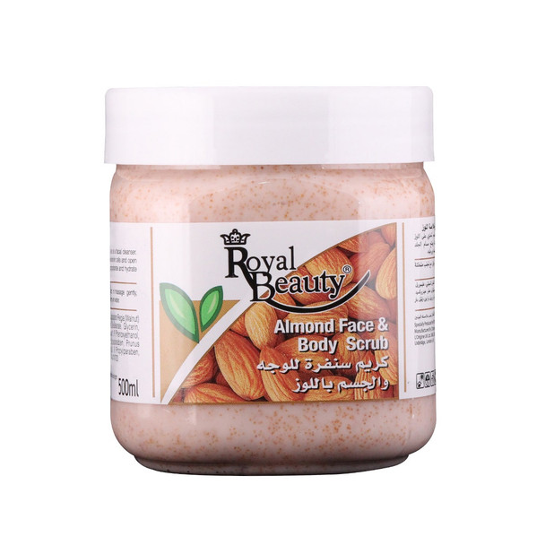 Royal Beauty Almond Face & Body Scrub | 500 Ml