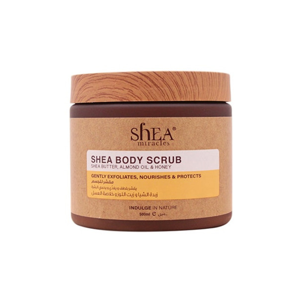 Shea Miracles Shea Body Scrub Almond Oil & Honey| 500 Ml