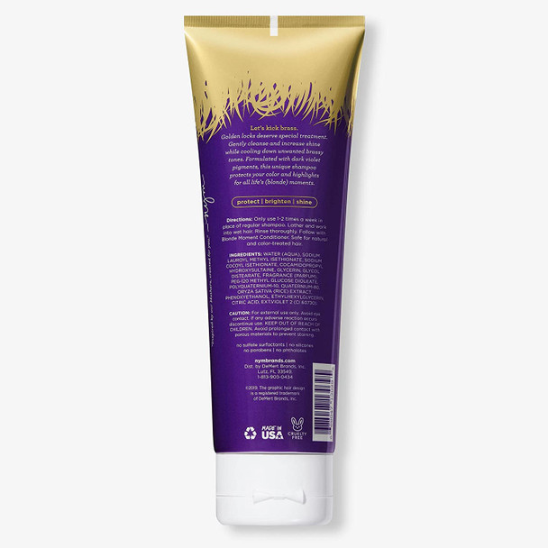Not Your Mother's Blonde Moment Shampoo (2-Pack) - 8 fl oz - Purple Shampoo for Blondes - Reduces Brass and Richly Moisturizes Hair