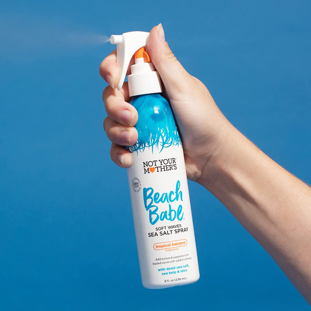 Not Your Mother's Beach Babe Soft Waves Sea Salt Spray (2-Pack) - 8 fl oz - Spray for Tousled Hair - Achieve Effortlessly Soft and Tousled Waves