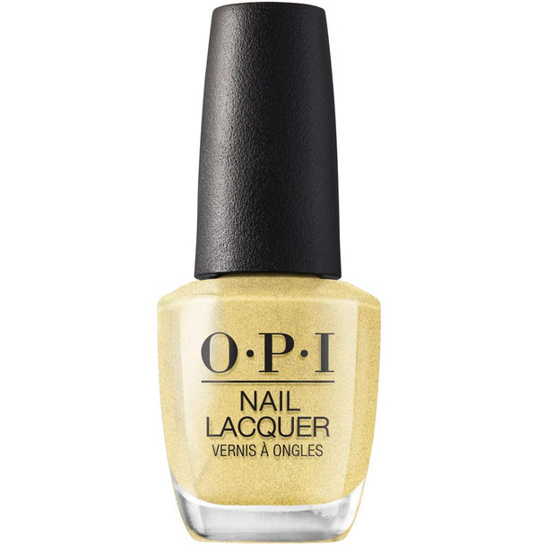 OPI Nail Lacquer, Suzis Slinging Mezcal, Gold Nail Polish, Mexico City Collection, 0.5 fl oz