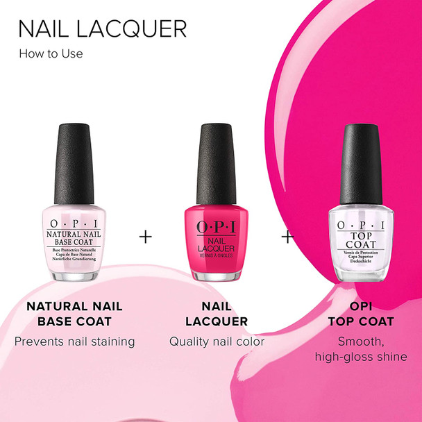 OPI Nail Lacquer, Neutral Nail Polish, Nude Nail Polish, 0.5 fl oz