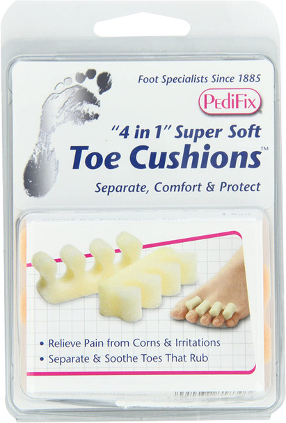 PediFix '4 in 1' Super-Soft Toe Cushions, 2 Pack