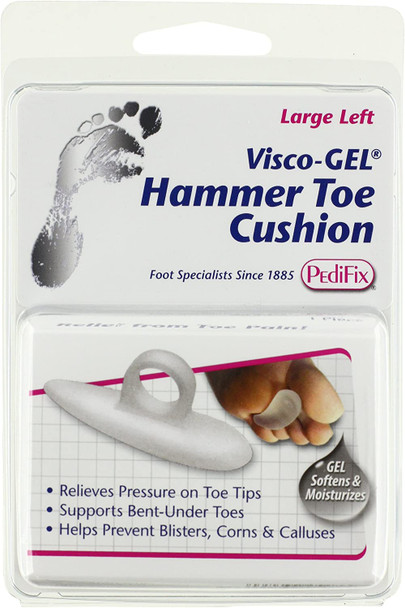 PediFix Visco-gel Hammer Toe Cushion, Large Left