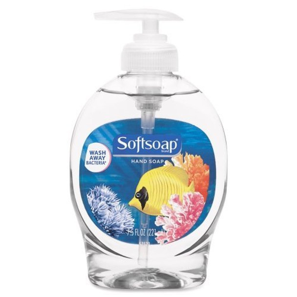 Softsoap Aquarium Liquid Soap - 7.5 fl oz (221.8 mL) - Push Pump Dispenser - Moisturizing, Anti-Bacterial - Clear - 1 / Each Softsoap Aquarium Liquid Soap - 7.5 fl oz (221.8 mL) - Push Pump Dispenser - Moisturizing, Anti-Bacterial - Clear - 1 / Each