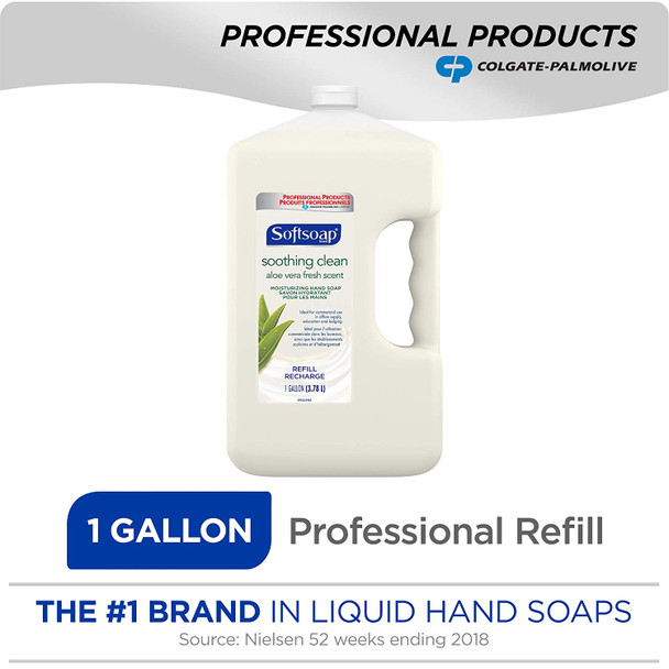 Softsoap - 01900EA SOFTSOAP Liquid Hand Soap Refill, Soothing Aloe Vera, 1 Gallon (single bottle)